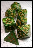 Dice : Dice - Dice Sets - Dragon Dice - Green Swirl with Gold Numerals - Temu May 2024